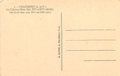 CPA Chaumomt L et C Le Chateau Mon hist 