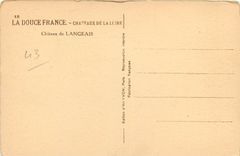 CPA La Douce France Chateaux de la Loire Chateau de Langeais 