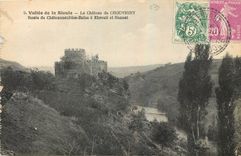 CPA Vallee de la Sioule Le Chateau de Chouvigny Route de Chateauneuf les Bains a Ebreull et Gannat 