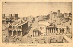 CPA Allier Neris capitale des Gaules par Moreau de Neris Dessin de V Bougerolle 