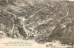 CPA Gourdon A M Vue sur la Vallee du Loup 