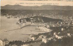 CPA Nice Vue prise du Mont Boron Entree du Port 