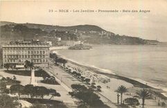 CPA Nice les Jardins Promenade Baie des Anges 