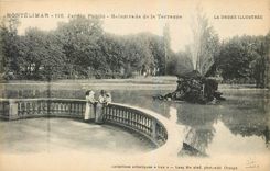 CPA Montelimar Jardin Public Balustrade de la Terrasse La Drome Illustree 