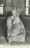 CPA Abbaye de Saint Denis Statue de la Douleur Crypte 