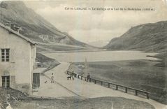 CPA Col de Larche Le refuge et le Lac de la Madeleine 