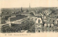 CPA Paris Panorama des Huit Ponts 