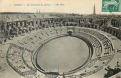 CPA Nimes Vue interieure des Arenes 