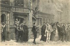 CPA Blois Rencontre de Henri III et du Duc de Guise 
