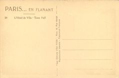 CPA Paris en flanant L'Hotel de Ville Notre Dame