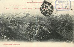 CPA Les Hautes Pyrenees Panorama pris du Pic du Midi Munea Cambieil Neouvielle Pic long