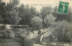 CPA Nimes Jardin de la Fontaine 