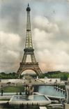 CPA Paris et ses Merveilles La Tour Eiffel vue des jardins du Trocadero 