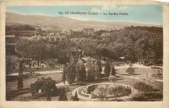 CPA St Chamond Loire Le Jardin Public 