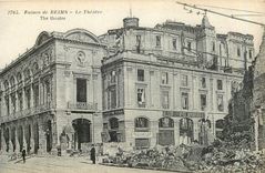 CPA Ruines de Reims Le Theatre 