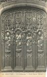 CPA Beauvais La Cathedrale Porte Nord Detail 