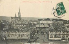CPA Nancy Vue panoramique sur la place de la Carriere 