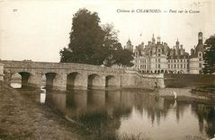 CPA Chateau de Chambord Pont sur le Cosson 