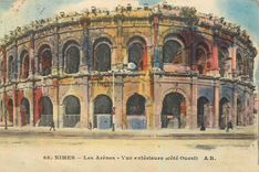 CPA Nimes Les Arenes Vue exterieure cote Ouest 