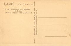 CPA Paris Le Pont Alexandre III et l'Esplanade des Invalides 