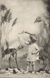 CPA Fantasy Child and stork