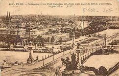CPA Paris Panorama vers le Pont Alexandre III 