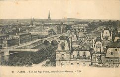 CPA Paris Vue des Sept Ponts prise de saint Gervais 