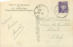 CPA Paris et ses Merveilles Le Pont d'Iena et les Jardins du Palais de Chaillot 