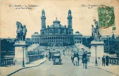 CPA Paris Le Trocadero et le Pont d'Iena 