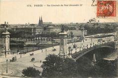 CPA Paris Vue generale du Pont Alexandre III 