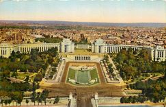 CPA Paeis Le Palais de Chaillot vu de la Tour Eiffel 
