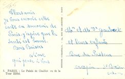 CPA Paeis Le Palais de Chaillot vu de la Tour Eiffel