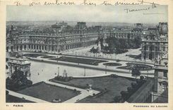 CPA Paris panorama du Louvre 