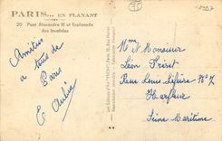 CPA Paris en flanant Pont Alexandre III et Esplanade des Invalides 