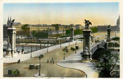 CPA Paris et ses Merveilles Perspective sur le Pont Alexandre 