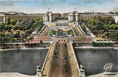 CPA Paris et ses Merveilles Le Pont d'Iena et le palais de Chaillot 