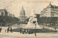 CPA Paris Le Monument Pasteur et l'Hotel des Invalides 