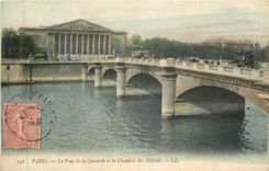 CPA Paris Le Pont de la Concorde et la Chambre des Deputes 