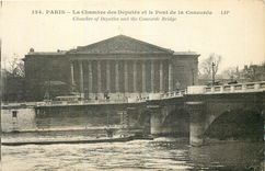 CPA Paris Chambre des Deputes et le Pont de la Concorde 