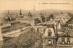 CPA Paris Panorama des sept ponts 
