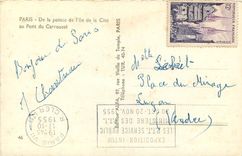 CPA Paris De la Pointe de l'Ile de la Cite au Pont du Carrousel 