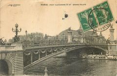 CPA Paris Pont Alexandre III et Grand Palais 
