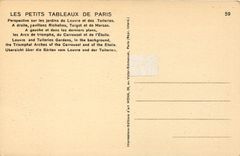 CPA Les Petits tableaux de Paris Perspective sur les jardins du Louvre et des Tuileries 