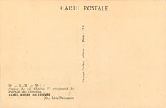 CPA Statue du Roi Charles V provenant du Portail des Celestins Paris Musee du Louvre 