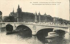 CPA Paris La Conciergerie et le Pont au Change 