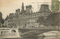 CPA Paris Pont d'Arcole et l'Hotel de Ville 