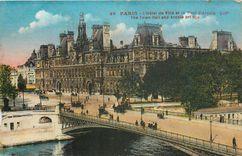 CPA Paris l'Hotel de Ville et le Pont d'Arcole 