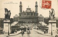 CPA Paris Le Trocadero et le Pont d'Iena 