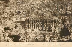 CPA Reims Vue prise en avion 