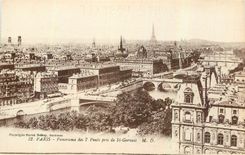 CPA Paris Panorama des 7 Ponts pris de St Gervais 